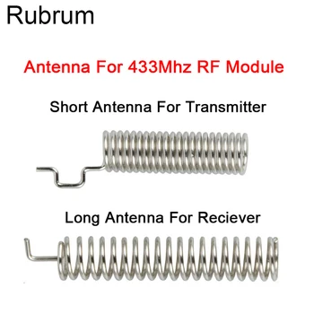 Rubrum 10Set 433MHz RF Jar Anténa RF Prijímač Vysielač Modul 433 MHZ Pre Smart Home Svetlo Bezdrôtové Diaľkové Ovládanie Spínača