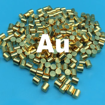 99.999% čistej Au zlato odparovania pelety 5N Au granule zlato vzácnych zemín kovového materiálu ingot pre vedecký výskum