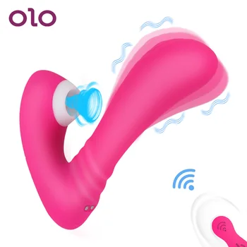 OLO 9 Rýchlosti G-Spot Vibrátor, Dildo Stimulátor Klitorisu Orálny Sex Sacie Pošvy Sania Vibrátor Sexuálne Hračky pre Ženy