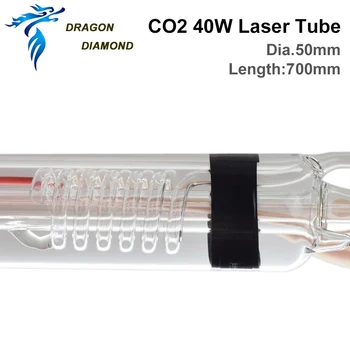 CO2 Laserové Trubice Sklo Lampa Rúry 40W Dĺžka 700 MM Pre CO2 Laserové Gravírovanie Rezací Stroj K40 Série Vysokej Kvality