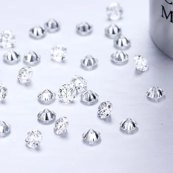 0.25 ct EF Biela Farba, SI Jasnosť Kolo Skvelý Strih Voľné HPHT Lab Pestuje Diamond