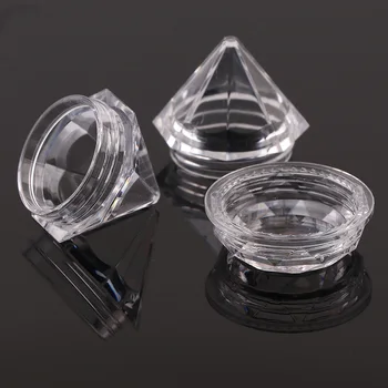 10Pcs/set Plastového Priehľadného Diamond Krém Box Prenosný Cestovné Krém Fľaša Ženy Šperky Skladovanie DIY Crystal Korálky Boxy