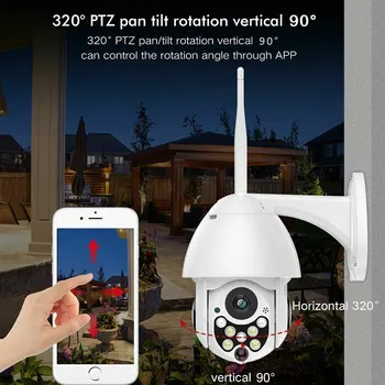 2 KS 1080P HD Bezdrôtový PTZ IP Kamera Wifi Auto-Sledovanie Home Security Kamera, Vonkajšie Nepremokavé CCTV Nočné Videnie IR Kamera