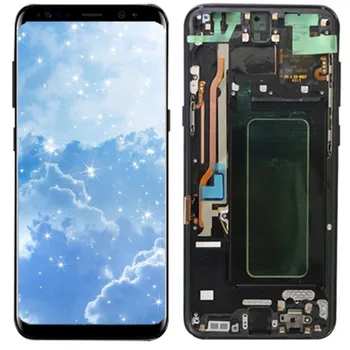 Origianl S8Plus LCD s Rámom Náhradná Pre SAMSUNG Galaxy S8 Plus LCD G955 G955F S Veľkým dot Displej+Dotykový Displej Digitalizátorom.