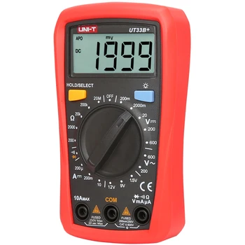 JEDNOTKA UT33A+/UT33B+/UT33C+/UT33D+ Palm Veľkosť Multimeter; Odpor/Kapacita/Teplota/NCV Test, Podsvietenie