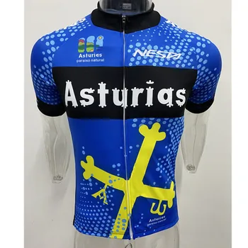 Asturias auta lete cyklistika dres vyhovovali Mužov krátky rukáv cyklistický dres súpravy wielerkleding trajes ciclismo invierno ciclyng mtb nastaviť