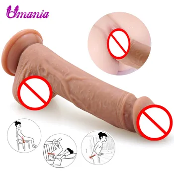 Realistický Penis Super Umania Obrovský Big Dildo Napodobňovateľ S Prísavkou Sexuálne Hračky pre Ženy, Sex Produkty Ženská Masturbácia Kohút