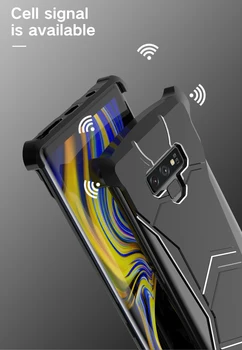 Ultra Tenký Hliníkový Pancier Magnetické predný Kryt puzdro Pre Samsung Galaxy Note 9 s 3D Okraja Ochranné a Holé Kovové Dotyk