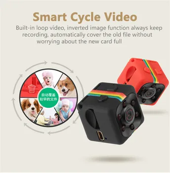 FPV Micro Kameru Plný HD1080P SQ11 SQ8 Super Mini Kamera Nočného Videnia Snímač Pohybu Široký Uhol DV DVR Tajné Akcie Šport Videokamera
