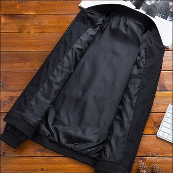 Bunda Mužov Veľká Veľkosť Čierny Plášť Plus Velvet Hrubšie Zimné Oblečenie Tlač Mens Bundy a Coats Bežné Slim Fit Zima-dôkaz