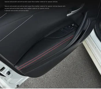 4pcs Mikrovlákna, Kožený Interiér Panely Dverí Stráže / Dvere Opierkou Zahŕňa Ochranné Výbava Pre Toyota Corolla 2019 2020