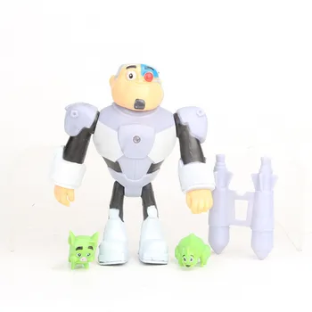 Nové Teening Titans Choď Akcia Postavy Cartoon Robin Zviera Chlapec Cyborg Starfire Obrázok Model Hračky Pre Deti Vianočný Darček Hračky Pre Deti
