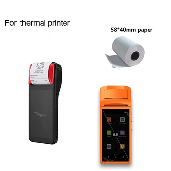 Termálne papier na Prijímanie tlačiarne, pokladničný papier 58*40 mm 58*50mm pre Mobilné POS mobile Prenosný PDA sunmi V1s Sunmi V2