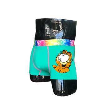 (2 kus/set) seestern nový zábavný roztomilý kreslený Garfield mužov boxery vtip hip hop underwears šortky krásne sexy mačka spodky
