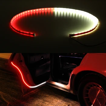 2x Auto Otvorenia Dverí LED Pásy Strobo Anti Zadné-end Kolízie Výstražné Svetlá