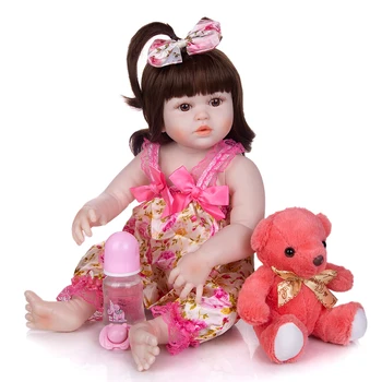 Nový Príchod 57 CM Silikónový celého Tela Znovuzrodené Deti Bábiky Fantasy Baby Doll Hračka Pre Dieťa Narodeninám Spaním Playmate Hračka