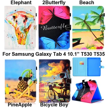 Móda Pekné, Roztomilé Kryt pre Samsung Galaxy tab 4 10.1 Prípade Stojan, Chránič Tab4 10.1