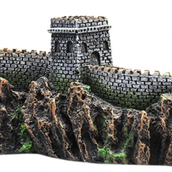 Great Wall Štýl Rockery Akvárium Terénne Ornament Simulácia Remesiel Akváriu Dekorácie Ryby Zábava Skrývanie
