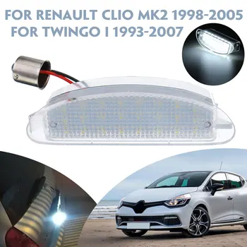 Auto LED Číslo špz Svetlo Lampy na Renault Clio MK2 1998-2005 pre Twingo som 1993-2007