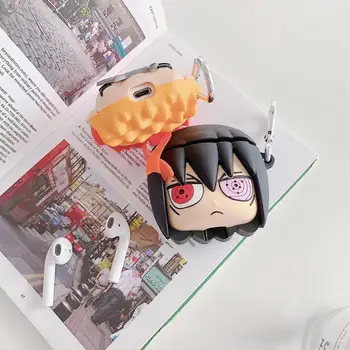 3D Japonskom Anime, Komiksu, Kakashi, NARUTO Sasuke bolesť Gaara bluetooth headset Silikónové puzdro pre airpods 1 2 Bezdrôtové nabíjanie kryt