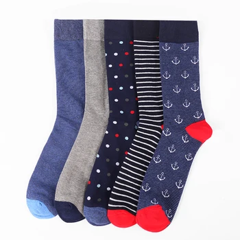 10PCS=5 pairsof XL dlho-hlavne bavlna pánske ponožky