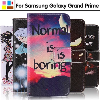 Flip Cover funda pre Samsung Galaxy Grand Prime VE SM G531 G531H G531F G531H/DS SM-G531H SM-G531F Prípade Kožené Peňaženky Telefón Prípade