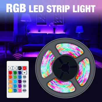 LED Pás RGB Osvetlenie Nepremokavé 5V Flexibilné Fita LED Diódy Pásky Pásky 1 2 3 4 5 M, Neónové Lampy Pásy RGBW LED Podsvietenie