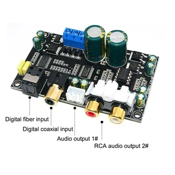 HiFi CS8416 CS4398 Digitálne Rozhranie Optické koaxiálny audio dekodér SPDIF DAC dekódovať rada podporu 24Bit 192Khz AC12V
