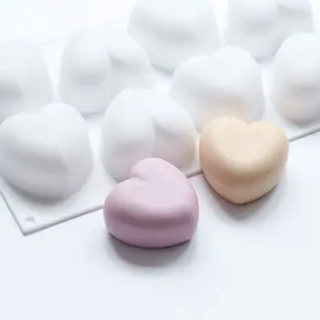 SILIKOLOVE Ručné Srdce 3d Mydlo Silikónové Formy Na Mydlo výroba Čokoládových Formy Fondant Živice Formy