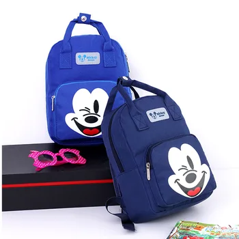 Disney Mickey mouse Detí, školské tašky materskej škole chlapec dievča cartoon kabelka tote book bag taška cez rameno minnie baby batoh