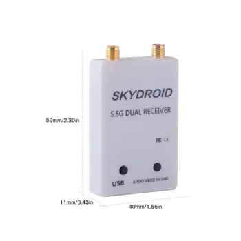 Skydroid 5.8 Ghz 150CH Pravda, Rozmanitosť UVC OTG Smartphone FPV Prijímač pre Android Tablet PC VR Headset FPV Systém RC Drone