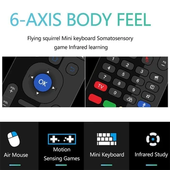 MX3 Lietať Vzduchom Myši Smart Hlas, Diaľkové Ovládanie 2.4 G Bezdrôtová Klávesnica pre TV Box Android Mecool H96 Max X96 Mini Mi Okno