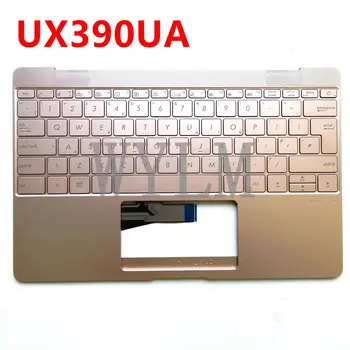 Nové opierka Dlaní Top Prípade, Montáž horného krytu notebooku klávesnica pre Asus ZenBook 3 UX390 UX390UA UX390U Zlatý s podsvietený