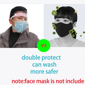 3/5 ks Novú Masku na Tvár Kryt Plastovú Masku na Tvár Chrániť proti doplet Plnú Tvár Ústa Zabrániť Nástroj Anti Kašeľ Šíriť Ochranu Zdravia