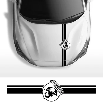 Pre Fiat 500 Grande Punto Ducato Panda, Tipo Abarth Auto Strane Nálepky DIY Šport Prúžok Auto Vinyl Film Dekor Odtlačkový Auto Príslušenstvo