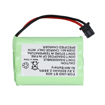 3.6 V Nabíjateľné akumulátorové batérie telefónu pre uniden BT-909 BT909 3 * AAA ni-mh 800mAh 3.6 V nabíjateľné batérie 1pcs, aby 10pcs