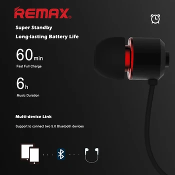 REMAX Slúchadlá RB-S6 Bluetooth v5.0 Profesionálny Tuning Slúchadlá Inteligentnej Redukcie Šumu Bezdrôtové Slúchadlá Hudbu Headsety