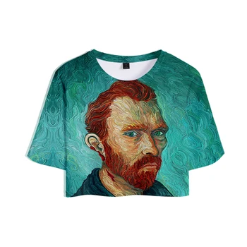 2018 Van Gogh 3D Top T-Shirt Leto, Bavlna Cool Hip-Hop Pupok je Sexy Tričko Krátky Rukáv Fashion Nový Krátky Rukáv