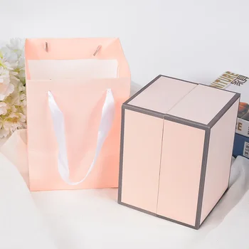 Pink Rose Náhrdelník Rúž Box Svadobné Originalita Darčeka Módne Narodeniny Valentines Zapojenie Box Balenie Šperkov Box