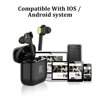 TWS07 Bluetooth Slúchadlá Bezdrôtové Slúchadlá TWS Nepremokavé Stereo HIFI Super Bass Šport Herné Headset Slúchadiel Pre Iphone Xiao