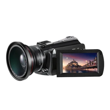 ORDRO širokouhlý Objektív pre 4K Video Videokamera Objektív 1080p Full HD Kamera 37mm 0.39 X Objektív s Makro Časť Nahrávanie Videa
