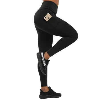 SVOKOR Cvičenie Pocket Návleky na Vysoký Pás Fitness Žien Legíny Telocvični jednofarebné Nohavice, Sexy Push Up Pružnosť