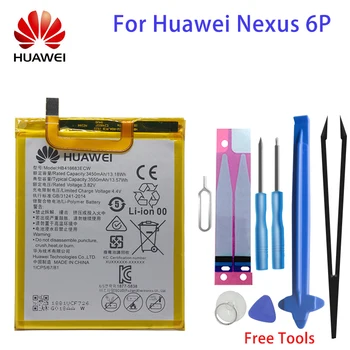 Hua Wei Originálne Náhradné Batérie Telefónu HB416683ECW 3450mAh Pre Huawei Nexus 6P Bezplatné Nástroje Huawei Telefón AKKU Batérie