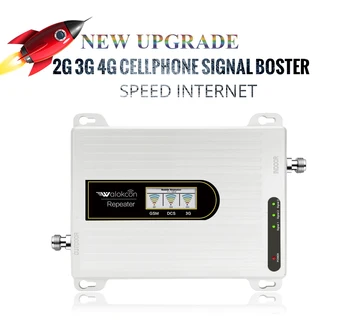 2G 3G, 4G Tri Band Booster GSM 900+DCS/LTE 1800(B3)+UMTS/WCDMA 2100(B1) Mobilný Signál Repeater 900/1800/2100 Signálu Zosilňovač Nastaviť
