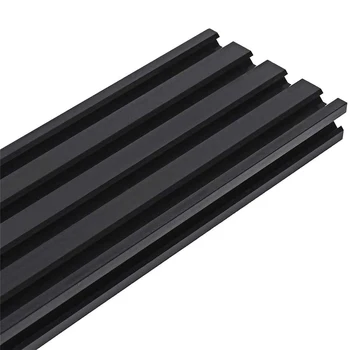 3D Tlačiarne 100-1000mm Black 2080 V-Slot Drop Shipping Hliníkové extrudované profily Rámu Pre DIY CNC Rytci Nástroj