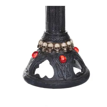 1pc Lebky Sviečka Sviečka Rack Strašidelné Živice svietnik Halloween Ornament Lebky Sviečkový Dekorácie, Rekvizity