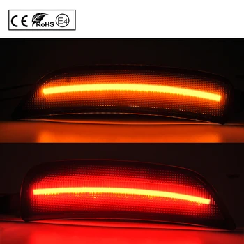 4Pcs Údené Predné Amber Zadné Červené LED, Bočné Obrysové Svetlo, Blatník Lampa Pre Mazda Miata MX5 ND 2016 2017 2018 2019 2020