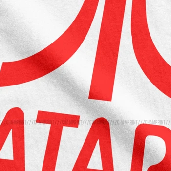 Novinka Atari Hier Logo T-Košele pre Mužov Posádky Krku T Shirt Atari v Arcade Nadšencov Krátke Sleeve Tee Tričko Letné Oblečenie