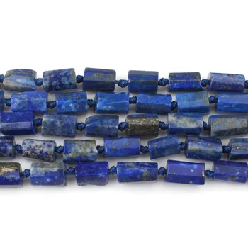 8x11 mm Prírodné Lapis Lazuli Valcový Tvar Kameňa Korálky Pre Šperky, Takže Príslušenstvo DIY Náramok, Náhrdelník 7.5 palcový Strand
