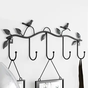 Kreatívne listy dekorácie v domácnosti príslušenstvo živice vták ramienko kľúča kabát, kabát kuchynské utierky háčik klobúk bag rack